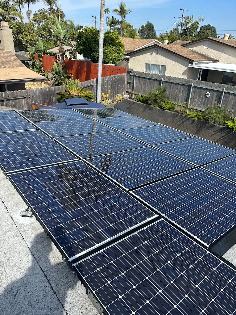 Commercial solar cleaning with Mako van San Diego